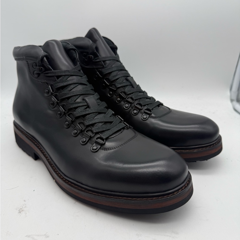 BRAND NEW Kenneth Cole Climb The Rope Boots Black Men's Sz 10.5